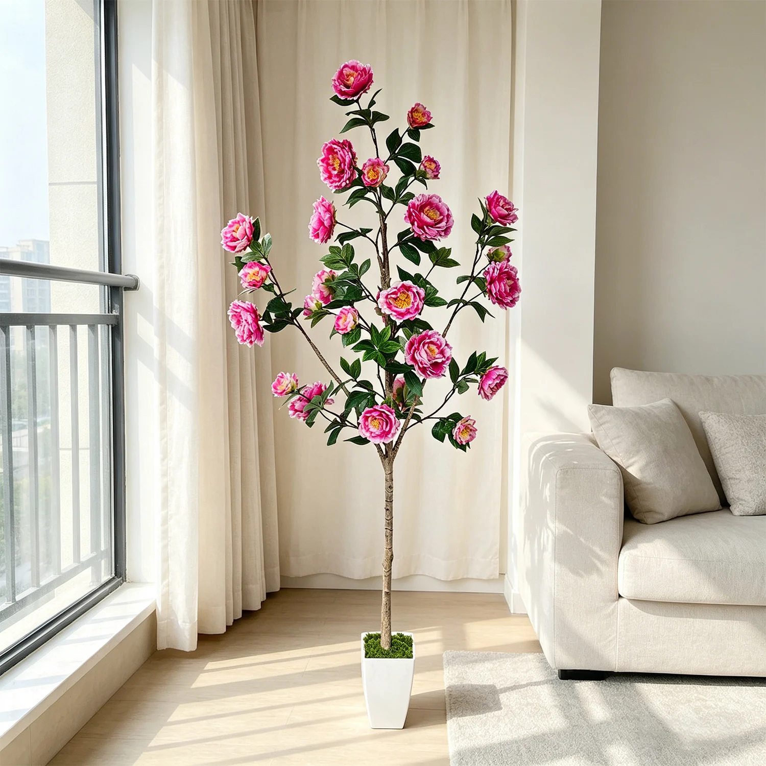 130/180cm Artificial Peony Tre - đánh giá và giá Home Decor Outdoor