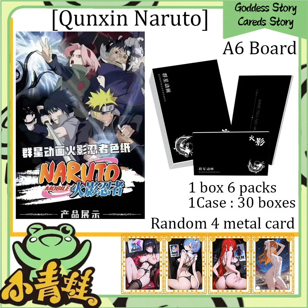 

2025 QUNXIN Naruto A6 Boards Rare Ninja Era Anime Character Collection Cards For Children'sToy Gifts Cards