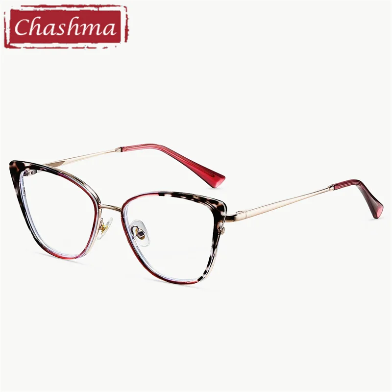 

Chashma Women Cat Eye Retro Fashion Prescription Eyeglasses TR90 Optical Glasses Frame Female Eyewear Elegant Spectacles