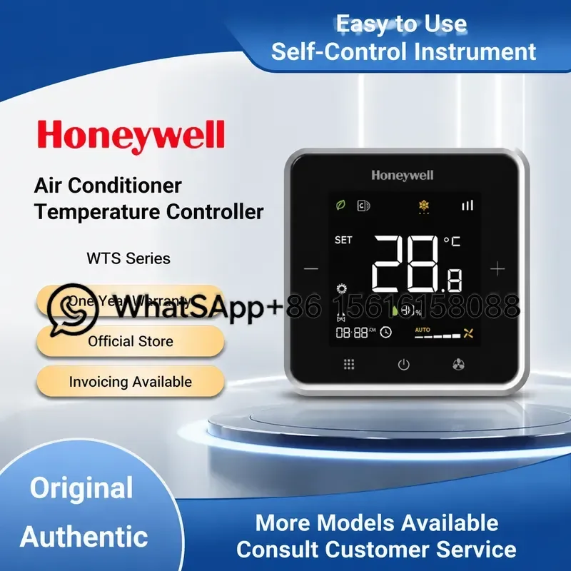 Honeywell WTS6B4BMB/N DC Brushless Fan Coil Panel Thermostat WTS9B4WMB/N Air Conditioning Temperature Controller HVAC Room