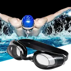 Fashion Men Women Waterproof Anti Fog Swimming Goggles UV Glasses Adjustable Earbuds Nose Clip Swim Eyewear