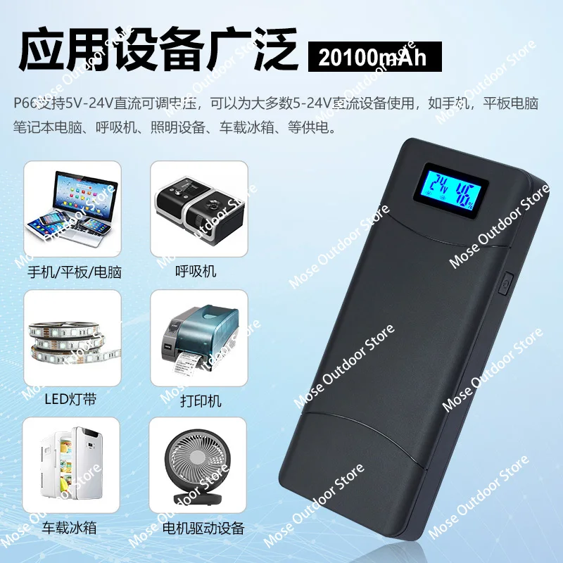 Банк питания для ноутбука большой емкости, компьютерная мобильная мощность, многофункциональная, 65 Вт, выход постоянного тока, 12 В, 15 В, 24 В Банк питания для ноутбука большой емкости, компьютерная мобильная мощность, многофункциональная, 65 Вт, выход постоянного тока, 12 В, 15 В, 24 В