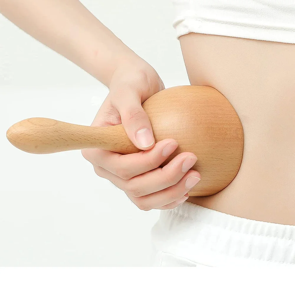 Wood Swedish Cup Wooden Massager Therapy Tool Body Sculpting for Maderotherapy, Lympahtic Drainage, Anti-Cellulite, Pain Relief