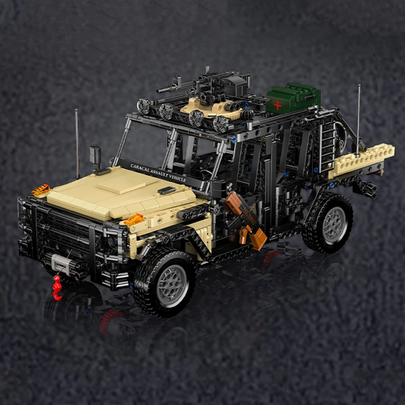 Voiture d'assaut spéciale technique de haute qualité, MOLD KING 20041, blocs de construction, camion militaire tout-terrain, Puzzle, jouet à monter soi-même, cadeaux d'anniversaire