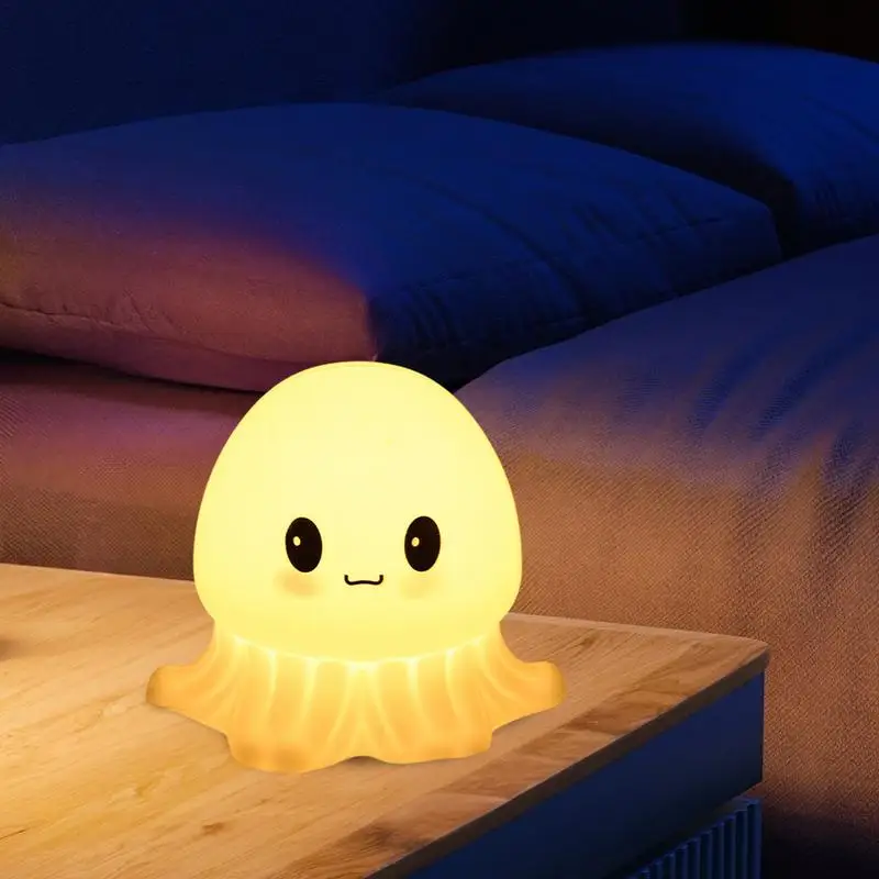 Jellyfish Night Light Brightness Adjustable LED Desk Lamp Home Decorations Desk Light Novelty Lamp For Women And Kids