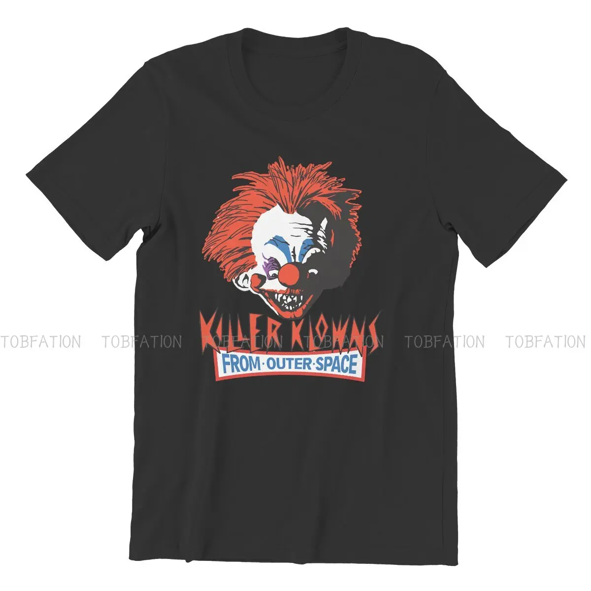 Killer Klowns from Outer Space horror Film TShirt for Men Joker  Soft Leisure Sweatshirts T Shirt High Quality New Design Fluffy