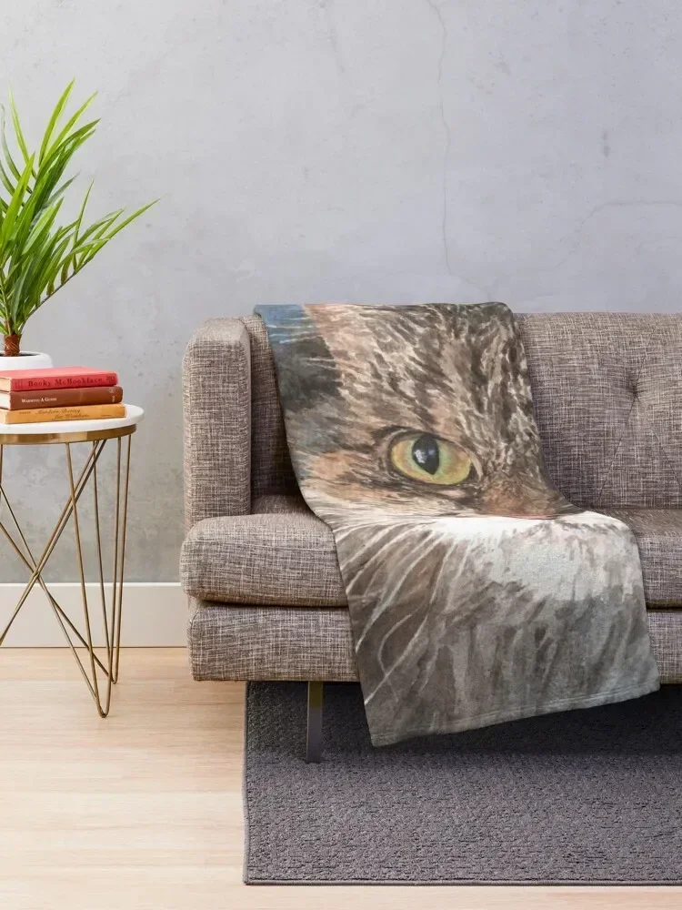 Molly the Tabby Cat Throw Blanket Decorative Throw for sofa Loose Blankets