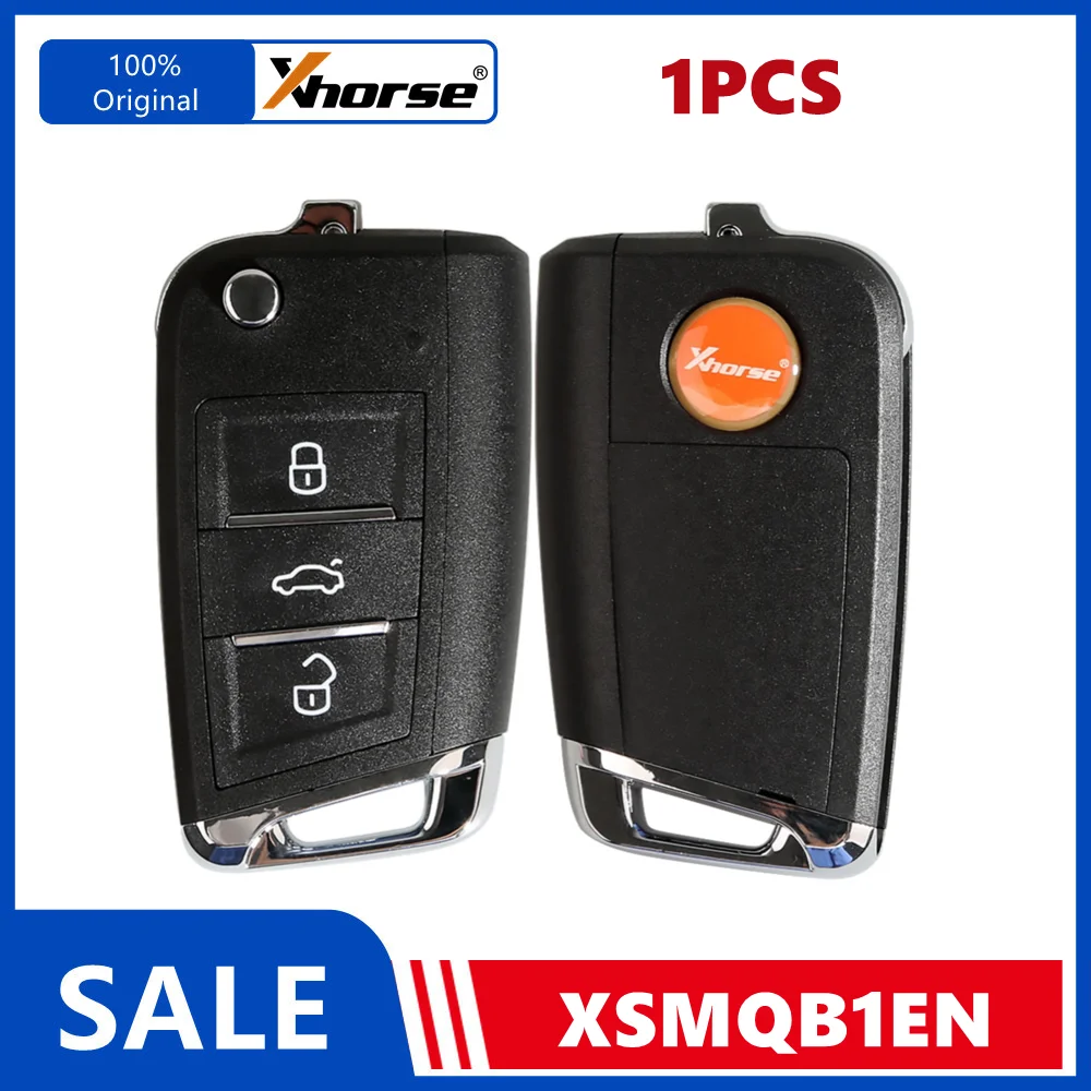 1PCS Xhorse XSMQB1EN MQB Smarty Remote Key 3 Buttons English Version used with VVDI2 VVDI Programmer