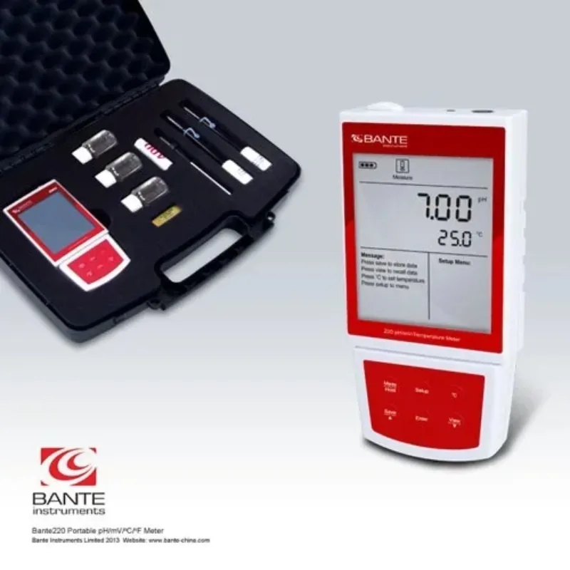 Shanghai Special Bante220-cn Portable Ph/mv/oc/of Meter Portable Ph Meter Outlet