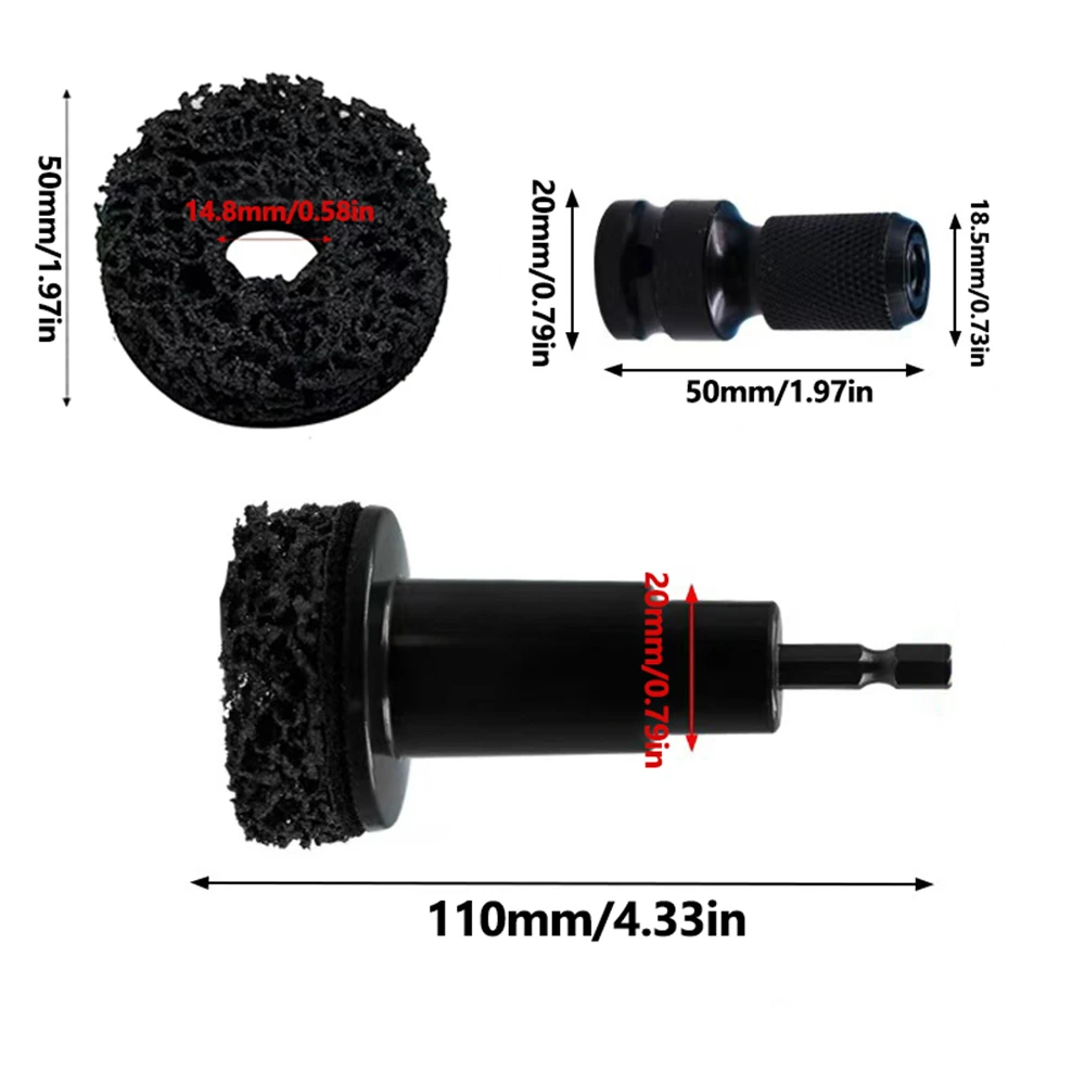 Wielnaaf Roestverwijderingsborstel Remnaaf Oppervlakte- en noppenreiniging Onderhoudsset Remschijf Roestverwijderingsgereedschap voor naafrotorwiel