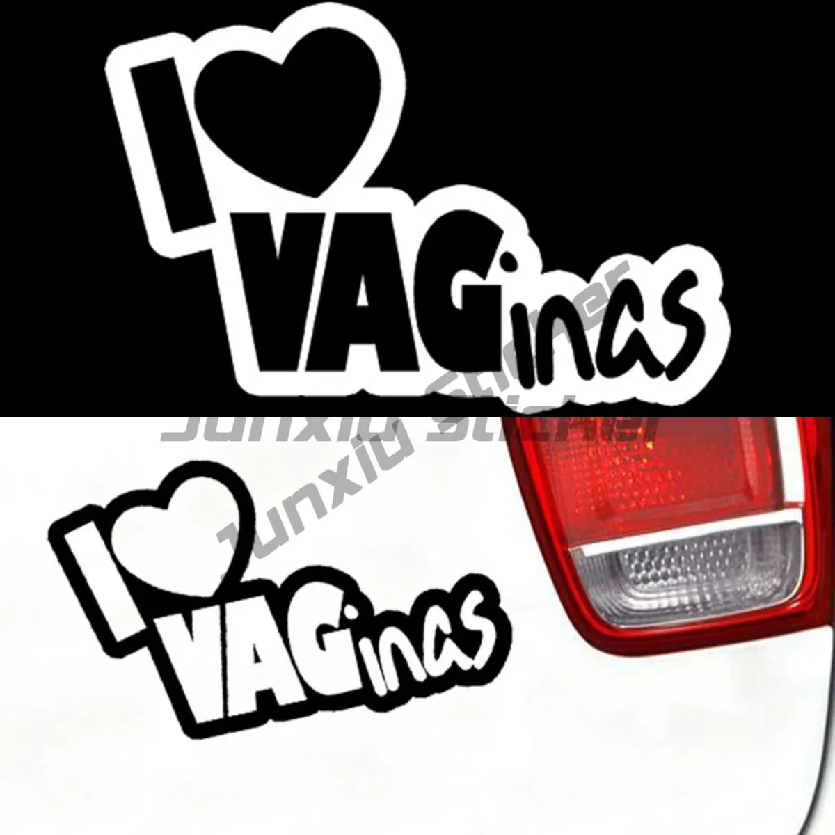 Лидер продаж, индивидуальные наклейки на секс-автомобиль «Я люблю жену», аксессуары для мотоцикла, солнцезащитные водонепроницаемые ПВХ наклейки