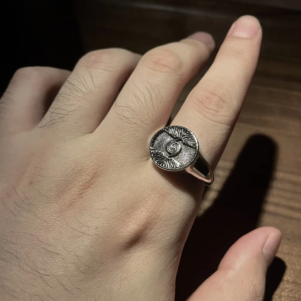 خاتم شجرة الحياة العتيق للرجال ، اللون الفضي ، الشقيق ، القوطية ، المفتوحة ، مجوهرات المصمم ، إكسسوارات لكل من الرجل والمرأة ، فن السلام الإبداعي ، هدية #5