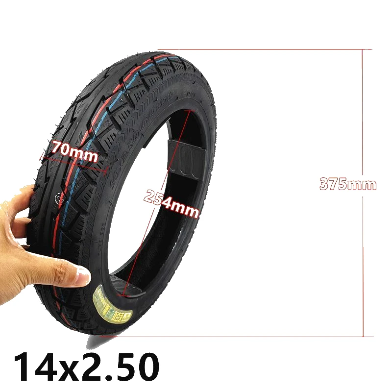 14 Inch Electric Skateboard Battery Car Tires 14x2.125 14x3.2 Vacuum Tires 2.50-10 2.75-10 3.00-10 Vacuum Tire Thickening