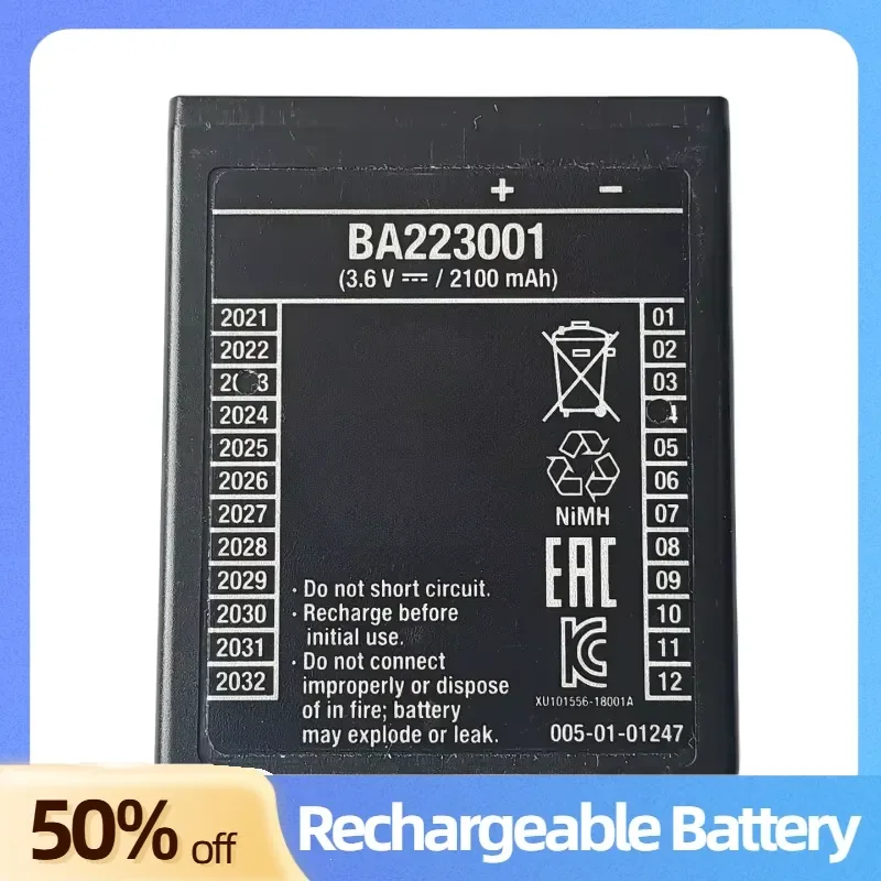 BA223001 Batteries 3.6V 2100mAh for HBC Remote Controller Vehicle Crane Shield Machine Assembling Machine Rechargeable