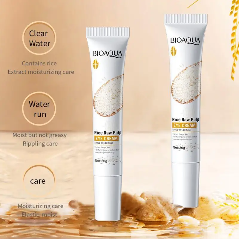

Rice Puree Eye Cream Lifting Firming Moisturizing Hydration Eye Care Cream Nourishing Repairing Eye Skin Anti-Puffiness Smoothin