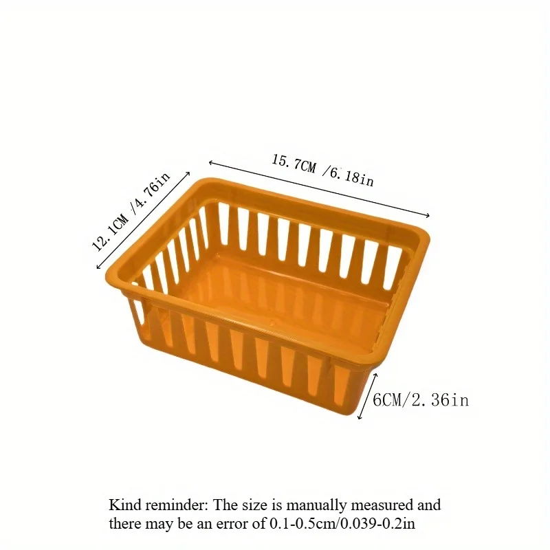 Plastic Macaron Storage Baskets Multi Functional Square Desktop Storage Boxes Classrooms Offices Study Rooms Drawer Organization