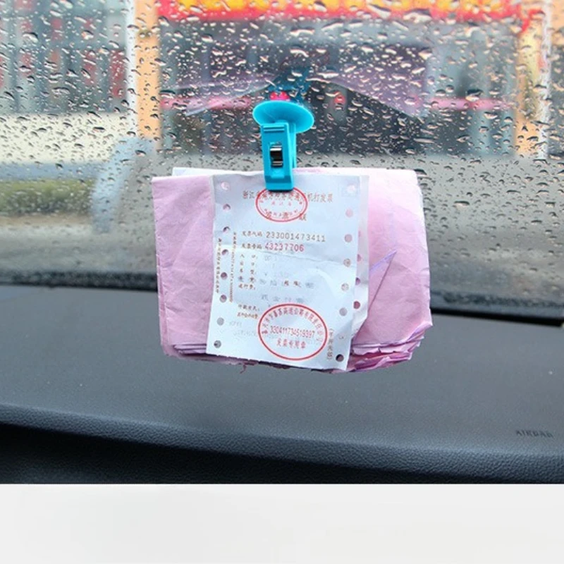2/4pcs Car Interior Window Mount Black Suction Cap Clip Plastic Sucker Removable Holder For Sunshade Curtain Towel Ticket