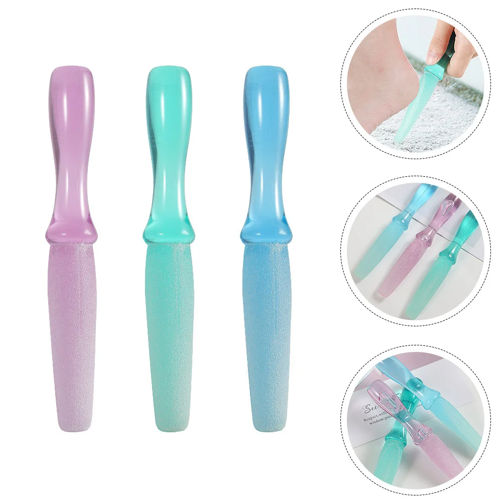 

3 Pcs Pedicure Tools Washable Foot File Callus Rasps Practical Files Dryness Scrubbers Dead Skin Removers Exfoliating