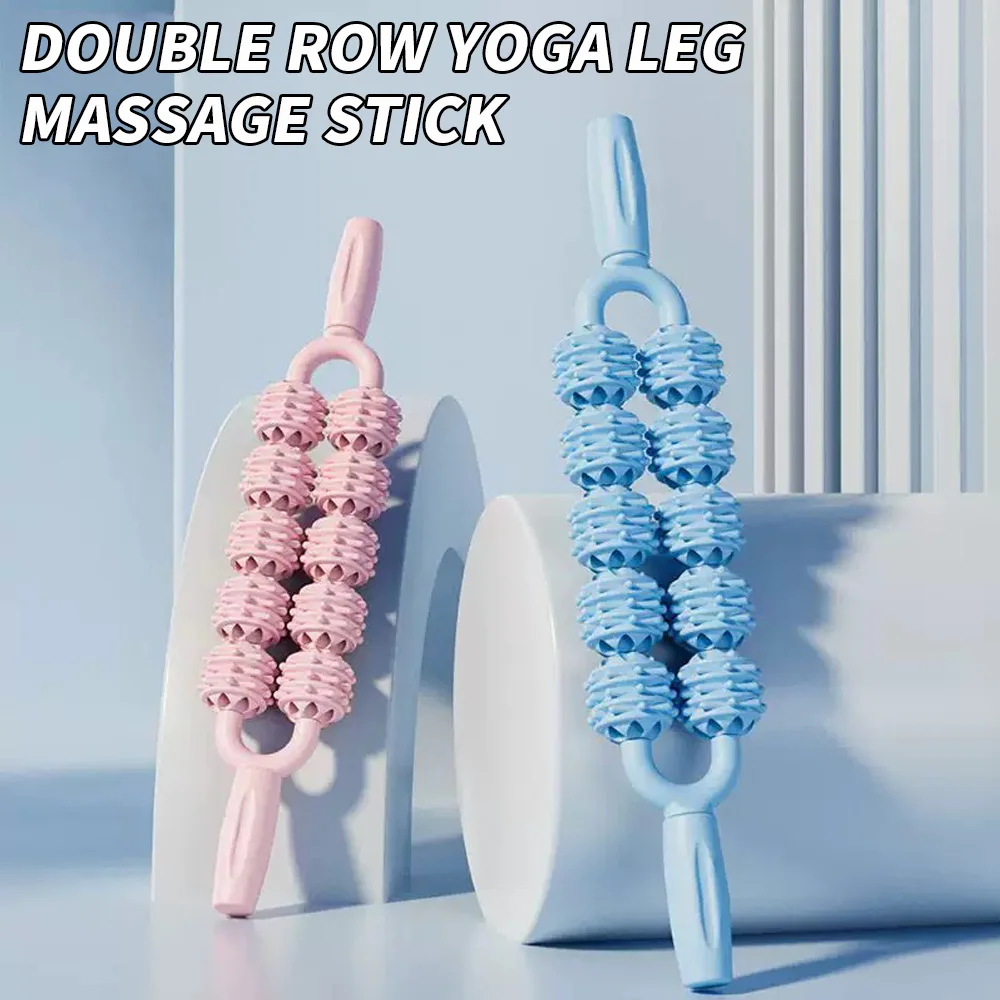 Double Row Muscle Relaxation Massage Roller Stick