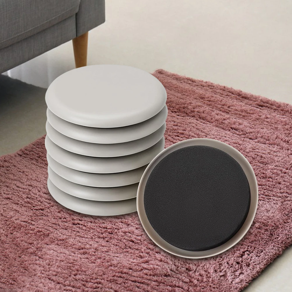 8 ชิ้น Sliders เฟอร์นิเจอร์ขาเฟอร์นิเจอร์ Slider Pad Anti Scratch หนาตารางเท้าสําหรับพรมและพื้นไม้เนื้อแข็ง