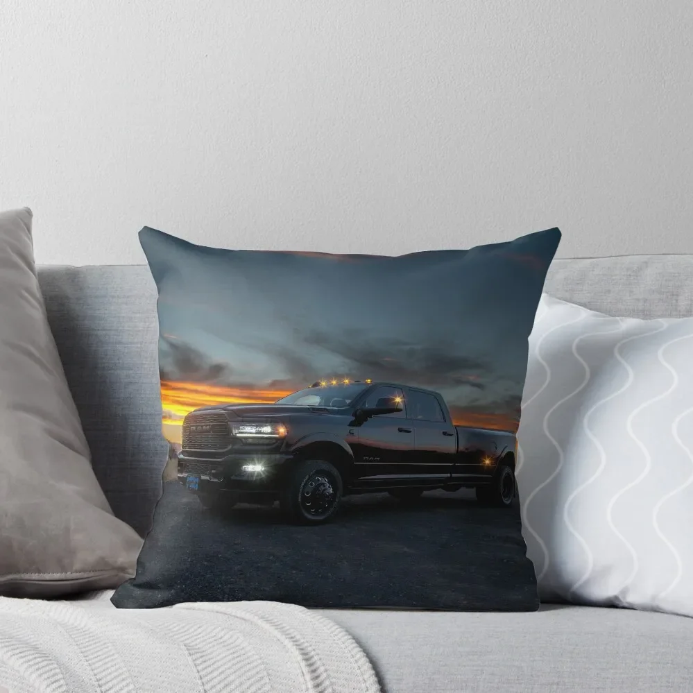 Sunset Ram 3500 Throw Pillow Christmas Covers Christmas Covers For Cushions Decorative Cover For Living Room pillow