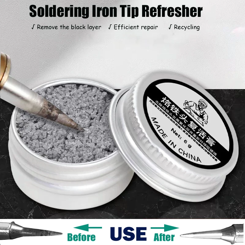 6-30g Soldering Iron Tip Cleaning Paste Non-stick Tin Electrical Soldering Iron Tip Refresher Repair Tool