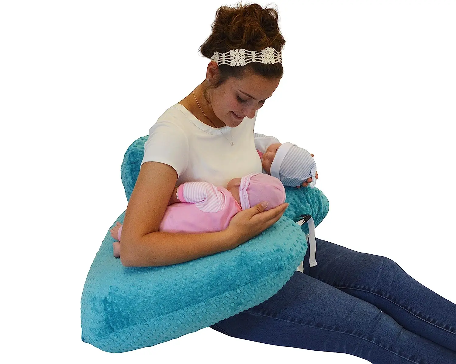 Pregnancy Pillow Twin Anti-spitting Feeding Waist Cushion Baby Pillow Multifunctional Nursing Pillow for Breastfeeding  Mom