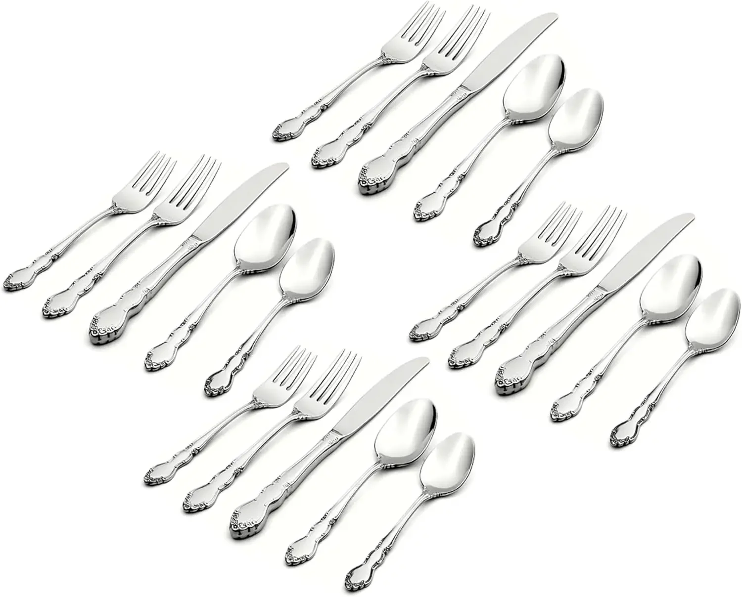 Oneida Satin Dover 20-Piece Flatware Set , Service for 4