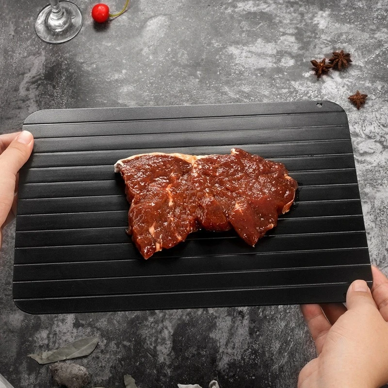 Rapid Defrosting Tray Quick Thawing Cold Steak Fish Fruit Meat Food Defrosting Melting Ice Board Household Kitchen Tools