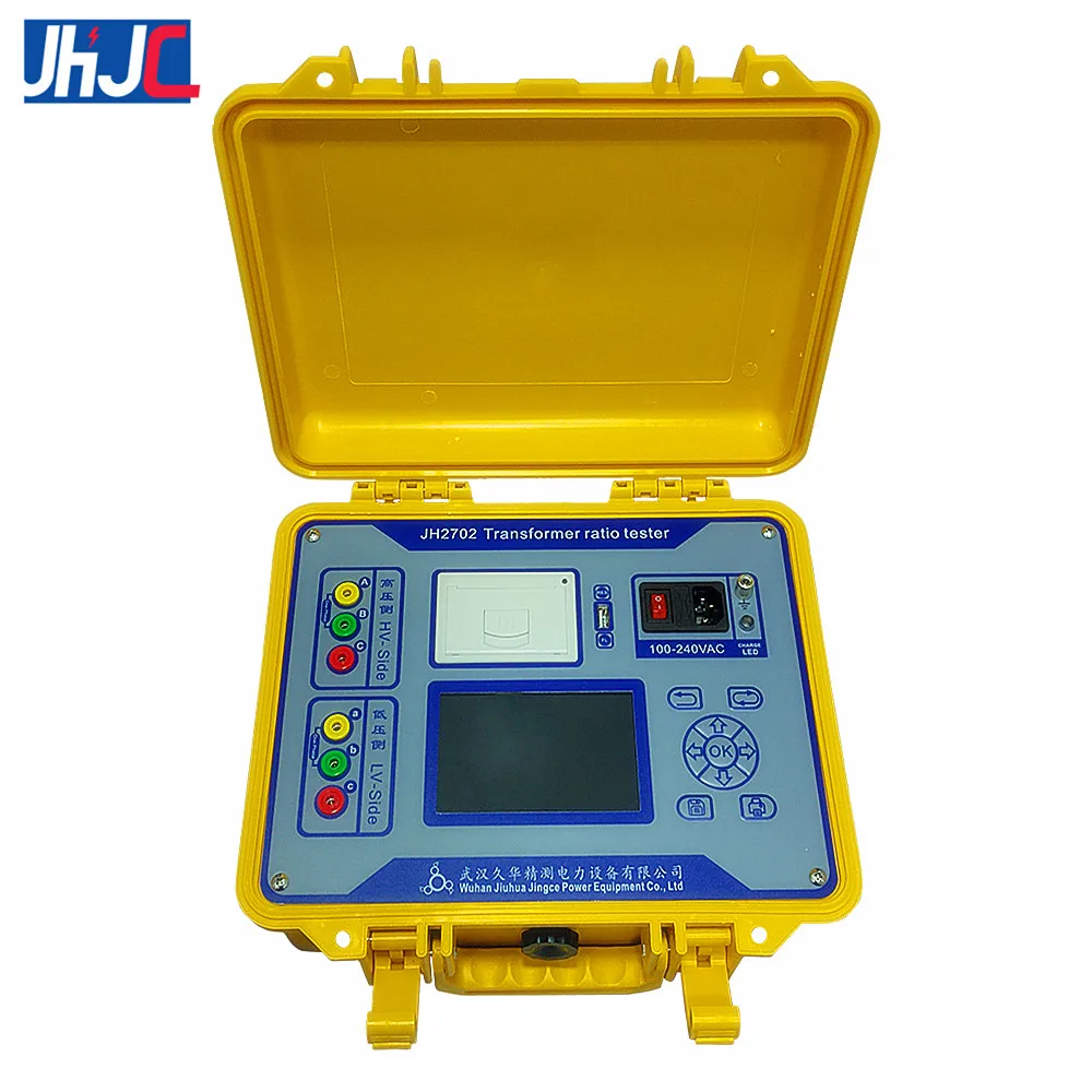 Portable Three Phase TTR Transformer PT CT DC Resistance Turns Turn Ratio Tester Test Kit Meter Good Price With Built-in Battery