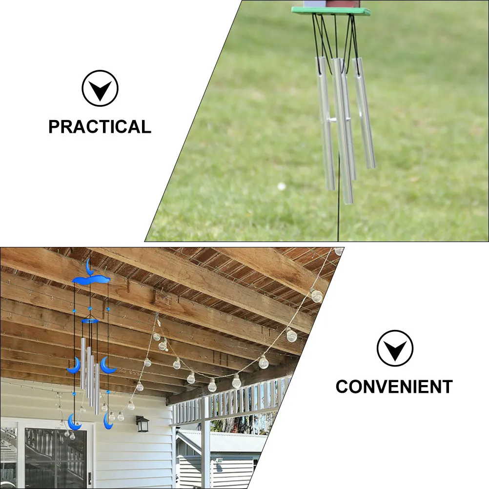 

50Pcs Aluminum Wind Chime Tubes Finely Processed Relaxing Tones Outdoor Indoor Decor DIY Materials Wind Chime Tubes