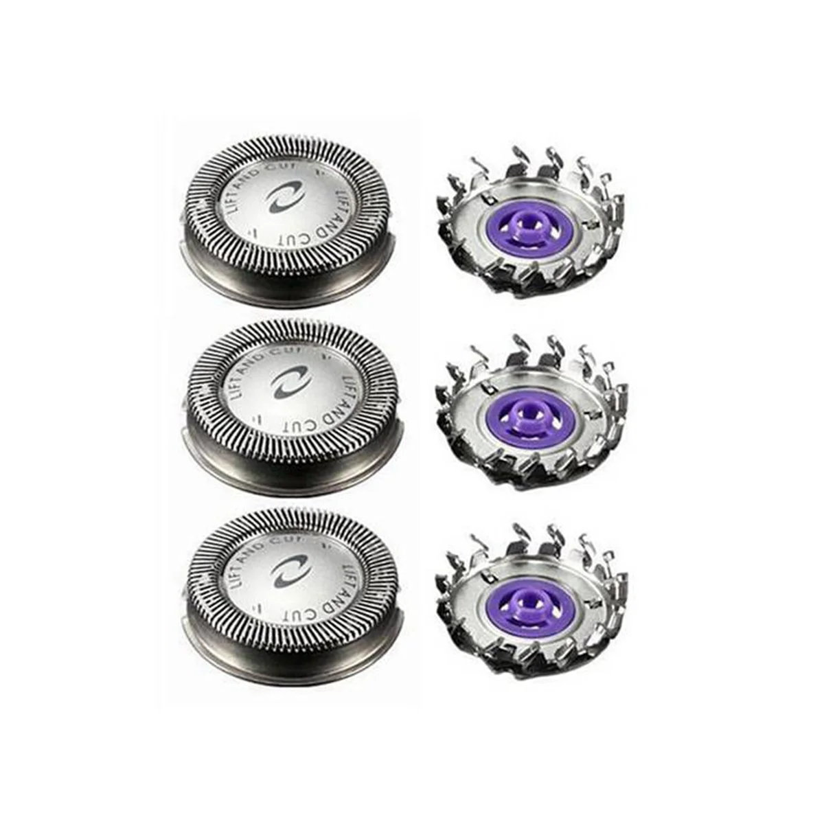 6Pcs Replacement Blade Shaver Head for HQ3 HQ4 HQ54 HQ56 HQ55 HQ851 HQ912 HQ136 HQ6900 HQ6940 HQ6868