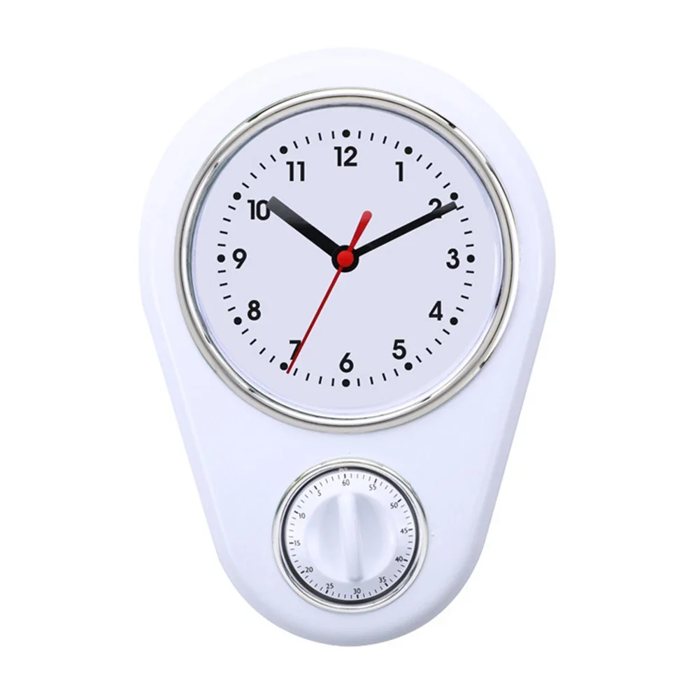 9 Inch Kitchen Timer Wall Clock Multifunction Quartz Movement Large Display Simple Design For Cooking And Home