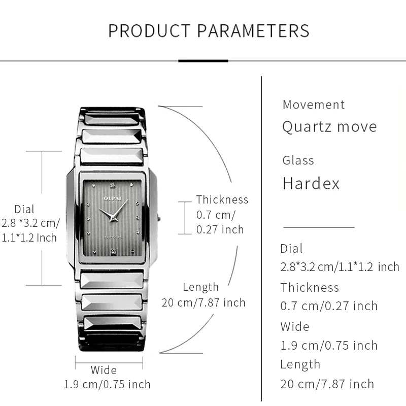 JS часы из нержавеющей стали с квадратным циферблатом, мужские кварцевые часы с сапфировым стеклом и цифрами, деловые простые часы для отдыха