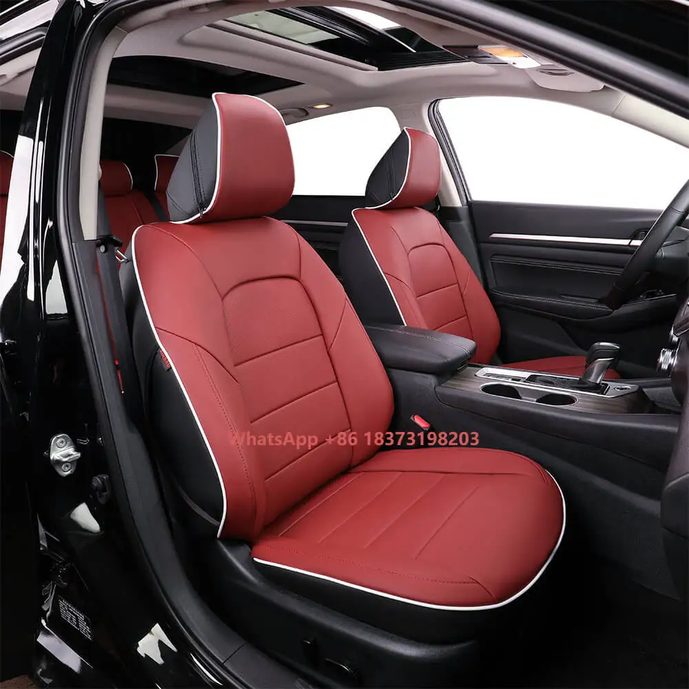 

EKR Custom Fit Full Set Luxury Waterproof PU Leather Car Seat Cushion Covers for BMW,Toyota,Honda,Audi,Nissan Xterra,KIA