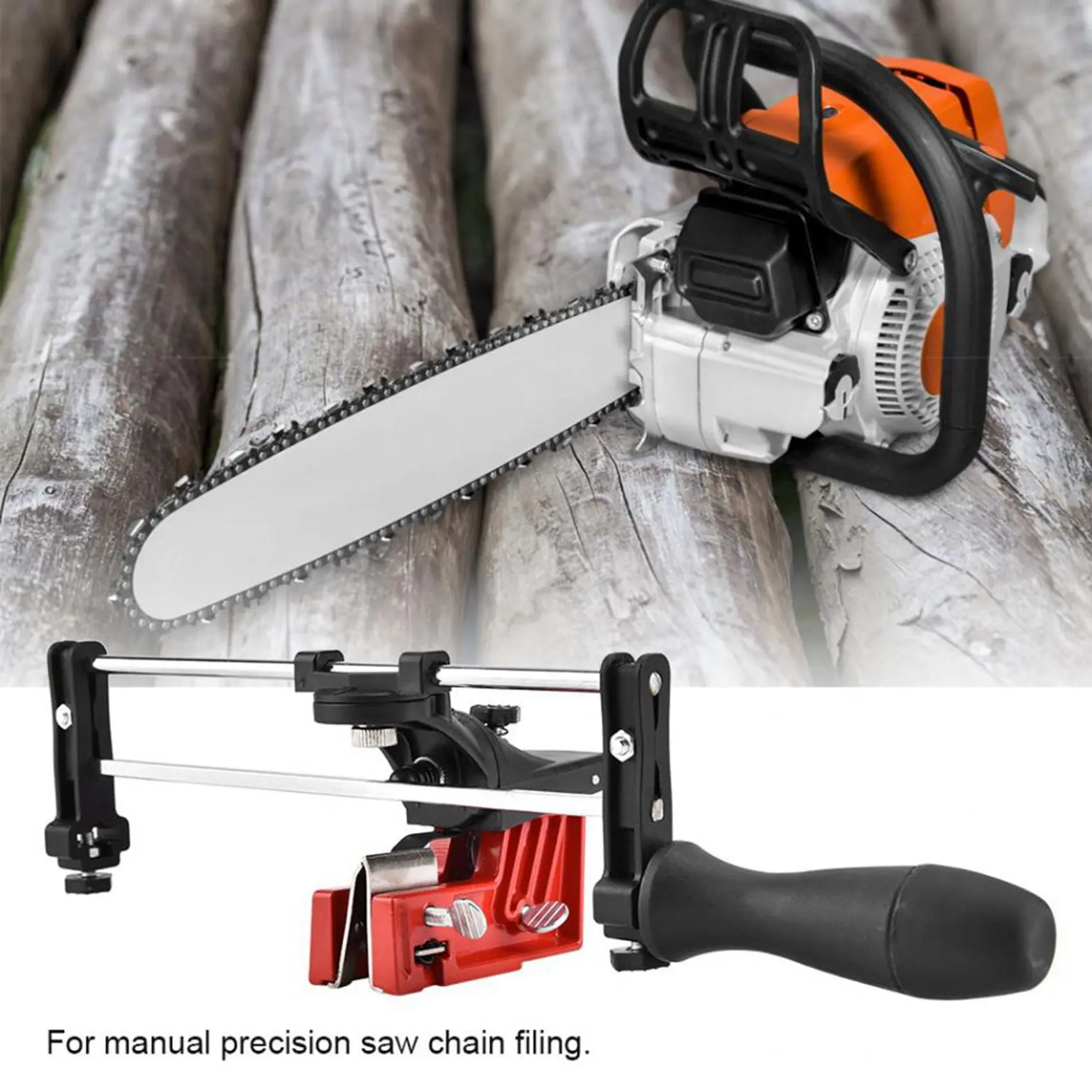 A74E-2X Professional Lawn Mower Chainsaw Chain File Guide Sharpener Grinding Guide For Garden Chain Saw Sharpener Tools