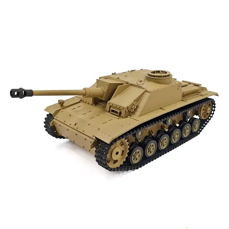 Henglong Kebinque 3868-1 خزان ألعاب ألماني يتم التحكم فيه عن بعد للأولاد نموذج عسكري مع ميزة الدخان هدية محاكاة واقعية #6