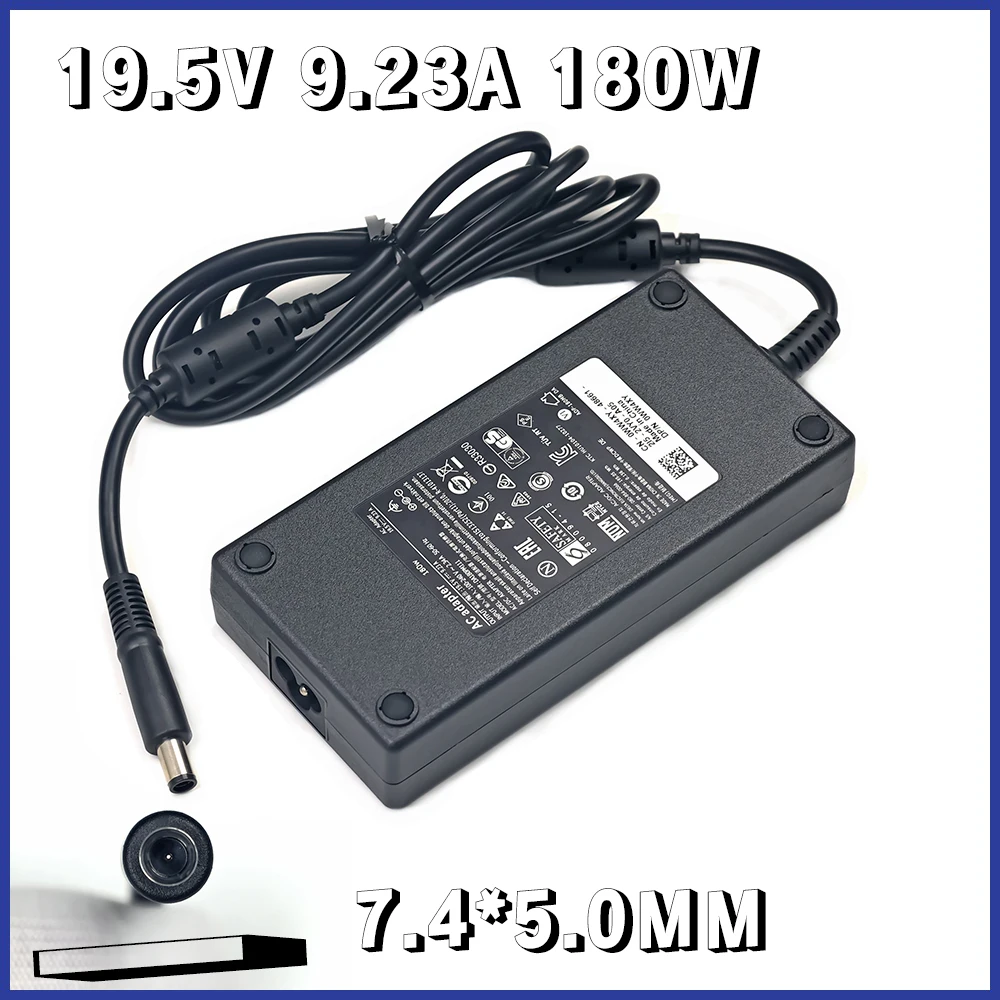 180W 19.5V 9.23A Laptop AC Adapter for Dell Precision M4600 M4700 M4800 Alienware 13 R3 G3 Charger DA180PM111 597609-001