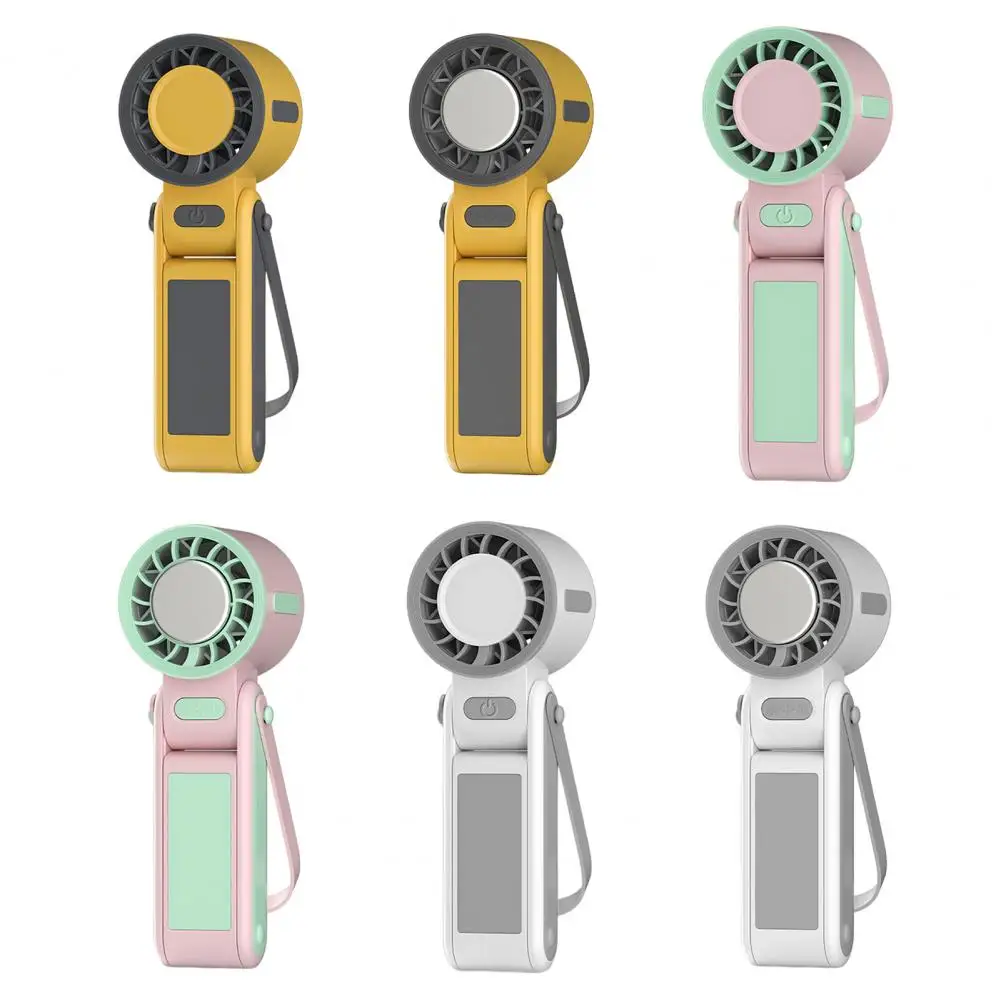 Personal Cooling Fan USB Rechargeable Mini Fan Foldable High-speed Quiet Cooling Fan for Outdoor Indoor Travel Office