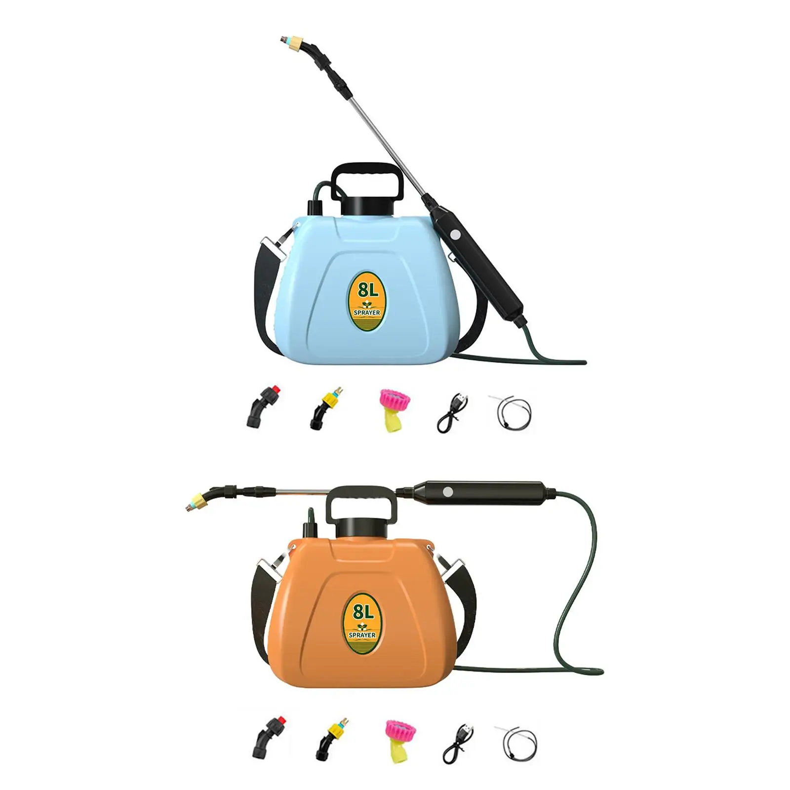 

Electric Pump Sprayer Watering Spray Bottle 8L Multifunctional Rechargeable Practical Garden Sprayer for Orchard Watering