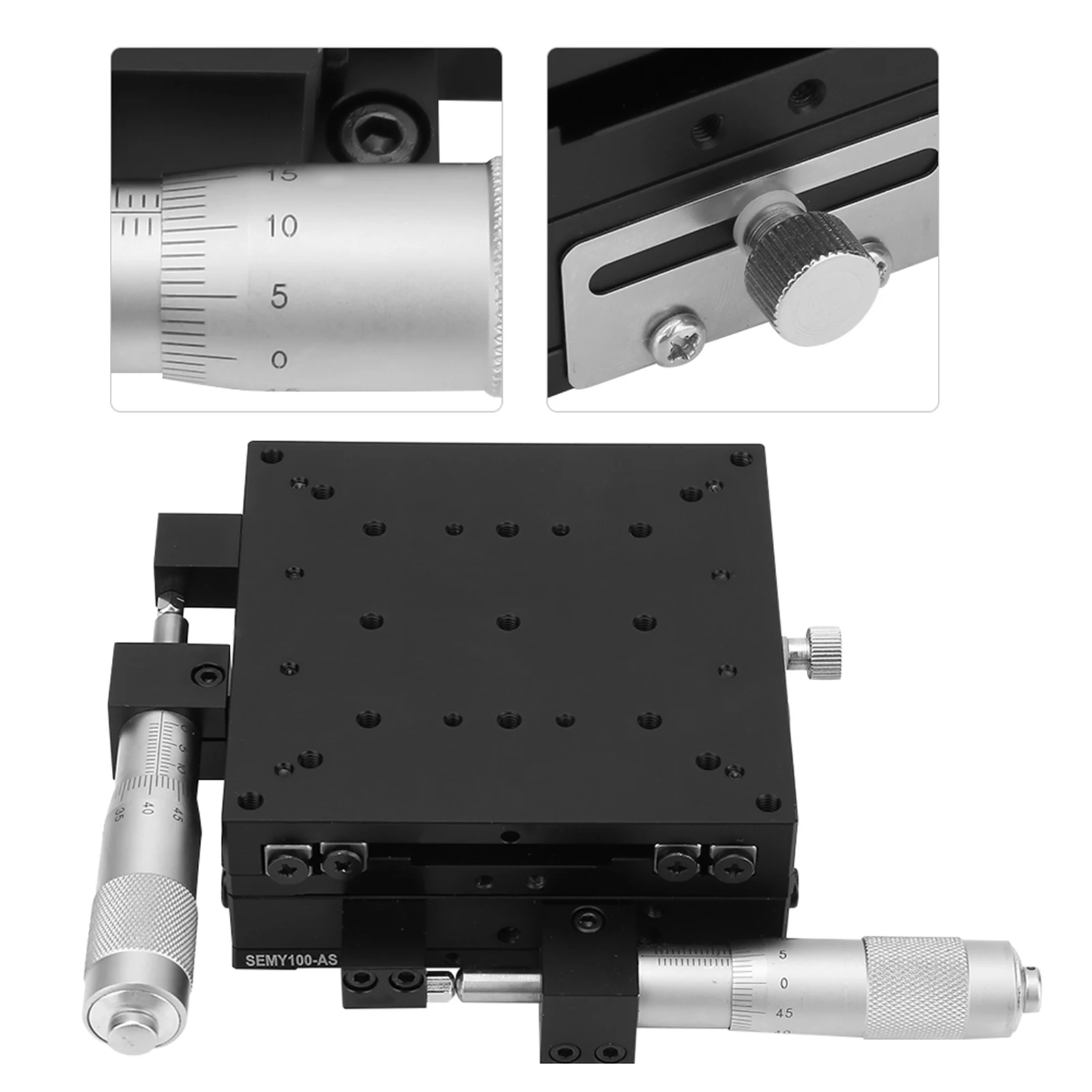 XY الأسطوانة المراحل الخطية XY المرحلات الخطية XY ميكرومتر دليل Finetuning الأسطوانة دقة المراحل الخطية 100*100*40 مللي متر