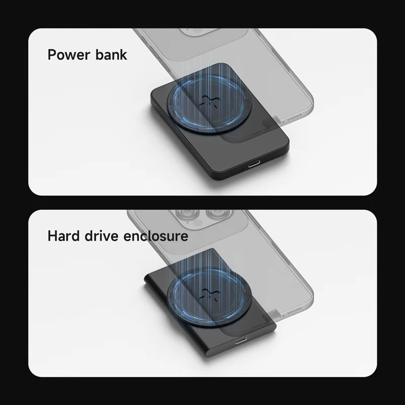 Magnetyczny adapter Hagibis, naklejka magnetyczna do akcesoriów Magsafe, metalowa płyta, samoprzylepna łatka, zestaw, SSD, power bank, DAC, wzmacniacz — zdjęcie produktu 2