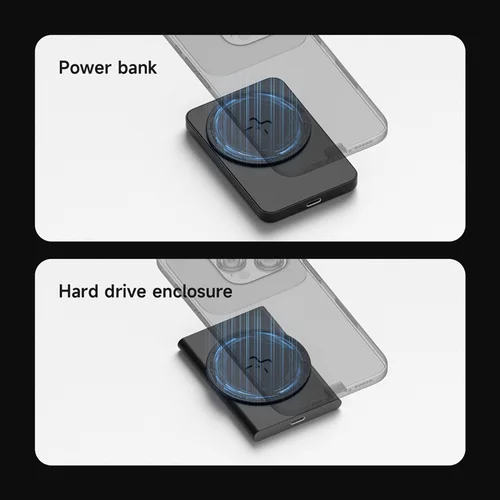 Imagen 2 del producto Hagibis adaptador magnético pegatina magnética para accesorios Magsafe placa de Metal parche adhesivo paquete Kits SSD Power Banck DAC Amp