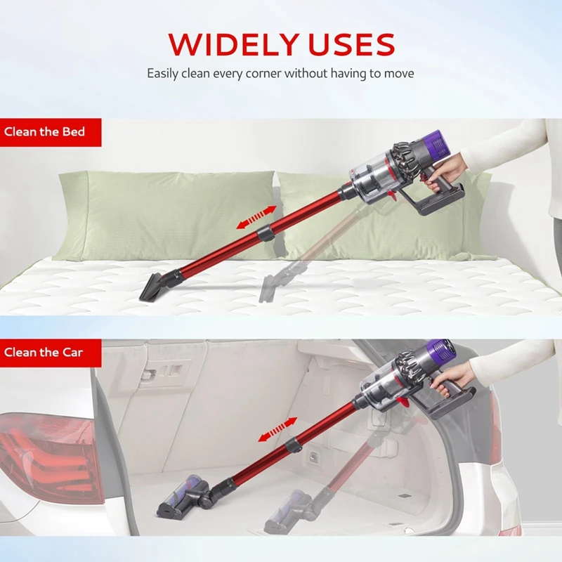 Extendable Wand For Dyson V7 V8 V10 V11 V15 Cordless Vacuum, Versatile Stick Vacuum Replacement Accessory