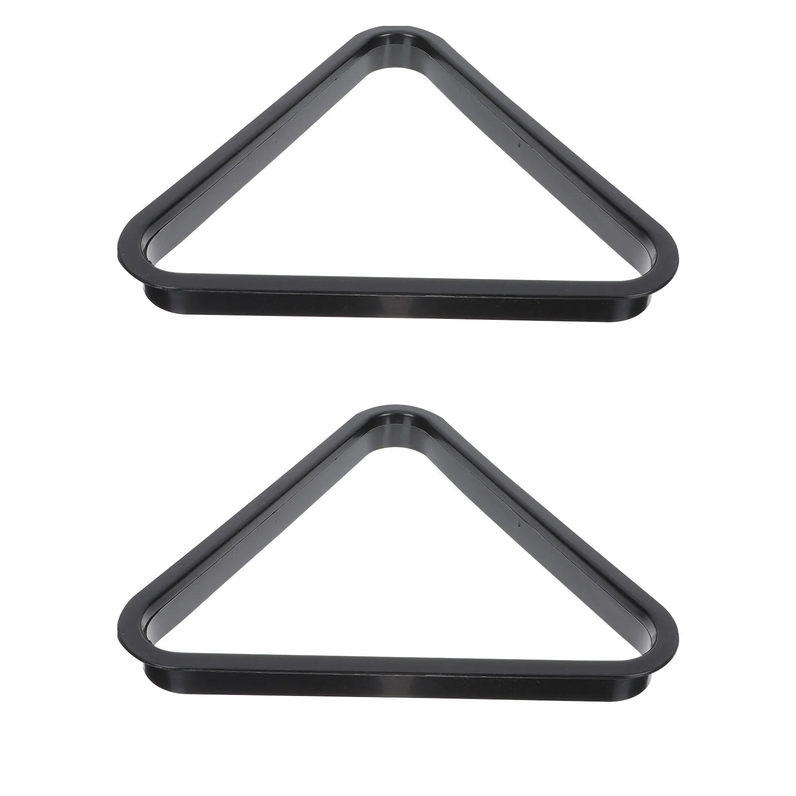 

2 Pcs Tripod Billiard Table Triangle Rack up Pool Balls Plastic American Billiards Display