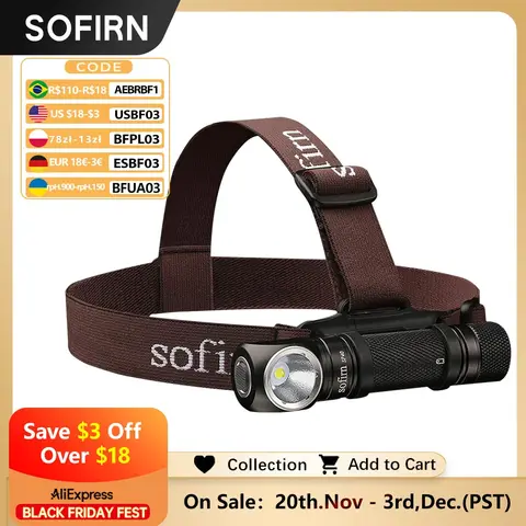 SP40 LED Headlamp 1200lm Waterproof Sofirn