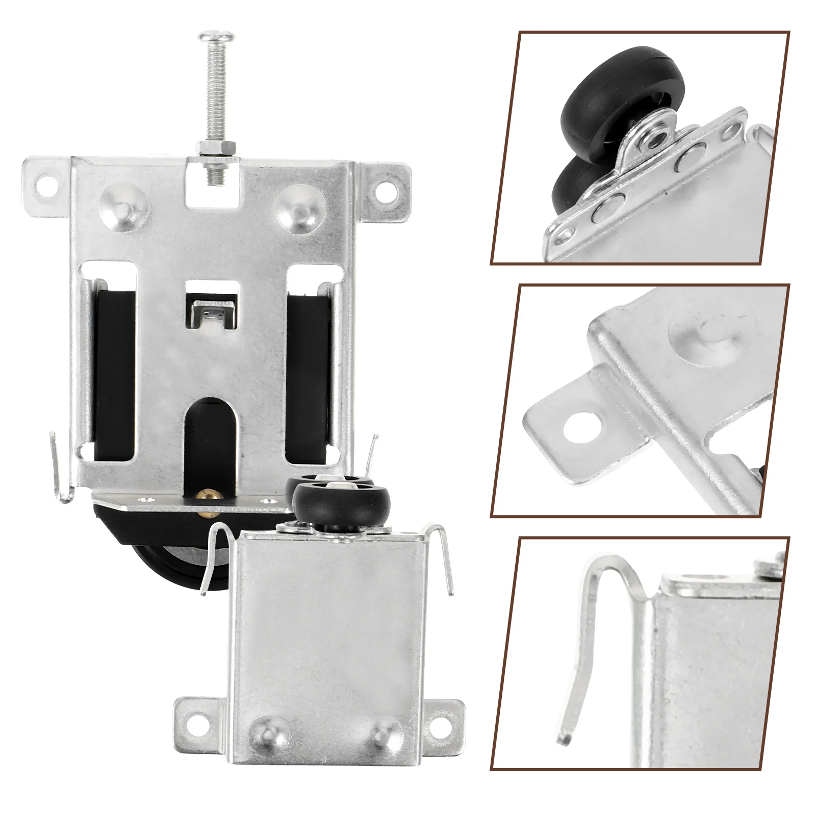 

Sliding Pulley Replacement Cabinet Guide Wheel Wardrobe Roller Durable Iron Nylon Smooth Operation Wardrobe Door Parts Gate