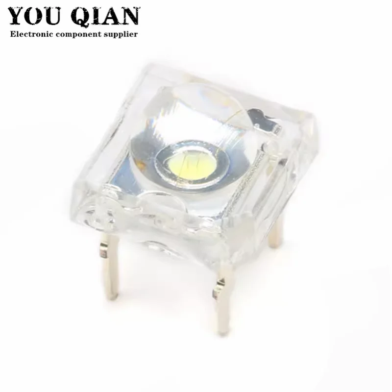 10Pcs 5mm F5 Piranha LED White Red Green Amber Clear 5mm LED Diode Light-Emitting-Diodes 4-pins Piranha LED Diodos Brightness