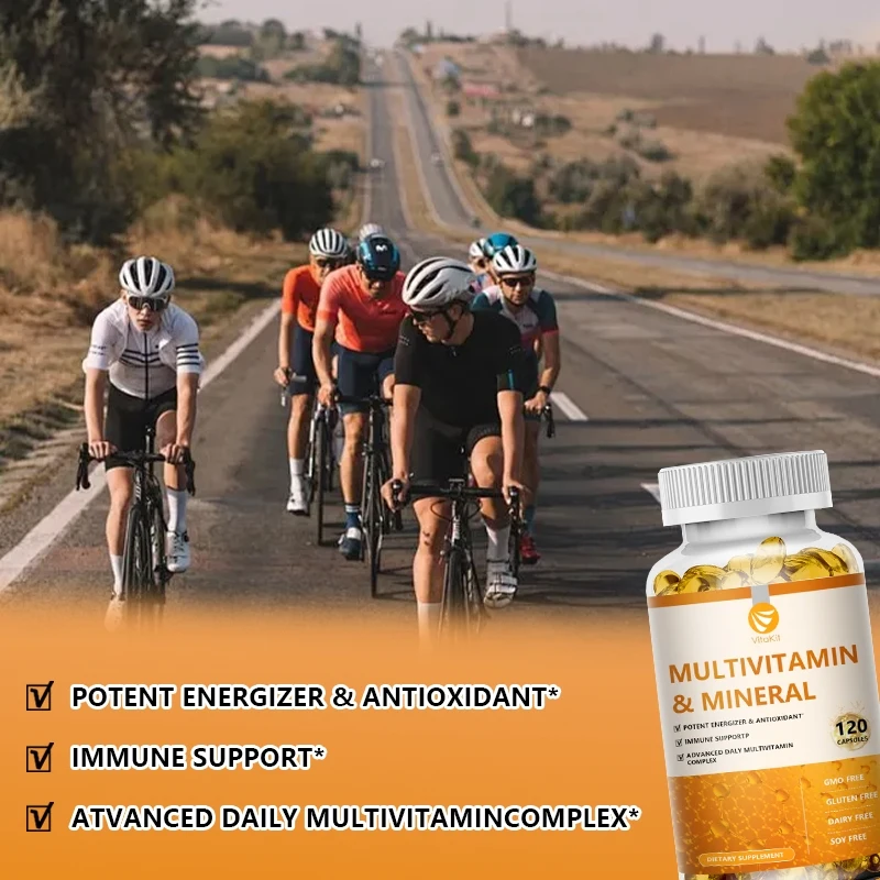 Vitamines & Minéraux 120 Gélules |   Suppléments vitaminés |   Formule complète multivitamines et minéraux |   100% authentique