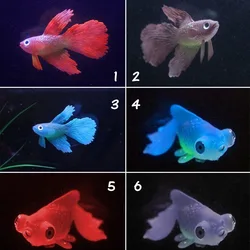 1PC Artificial Aquarium Decoration Glowing Effect Goldfish Fish Tank Ornament Decor